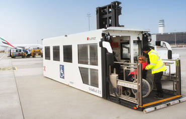 ground level boarding with ambulift
